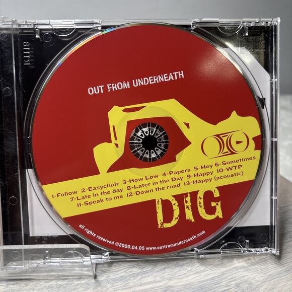 Up from Underneath – Dig CD 2003 Indie Alternative Rock Rare REA - Picture 4 of 5